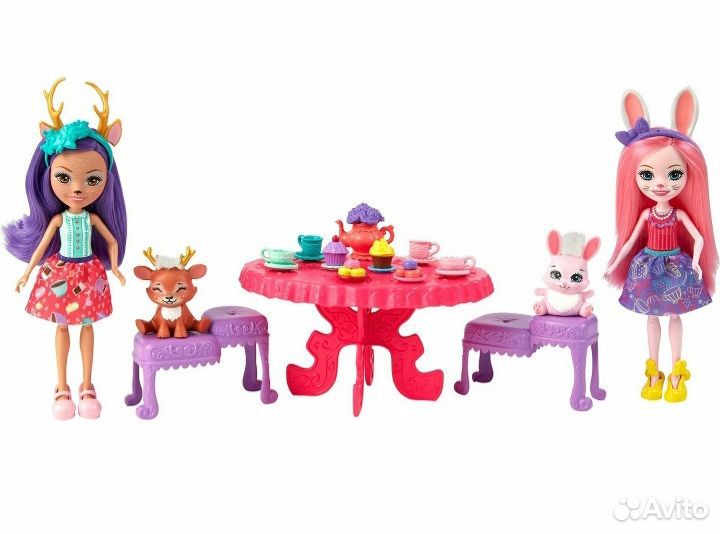 Enchantimals игровой набор чаепитие. семья выдры