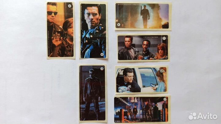 Наклейки от жвачки Терминатор 2 оригинал из 90-х