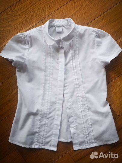 Рубашка школьная для девочки 134см