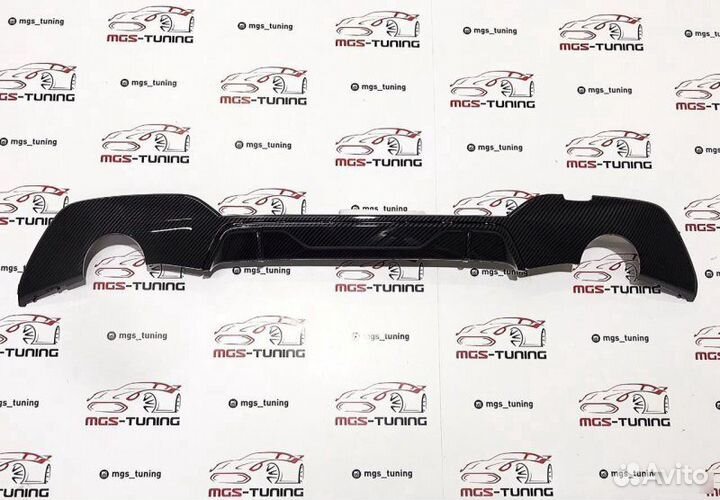 Диффузор BMW 3 G20 M полностью под карбон