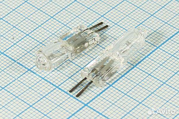 Лампа накаливания галогенная 6.3В,цоколь G2.2, 15в