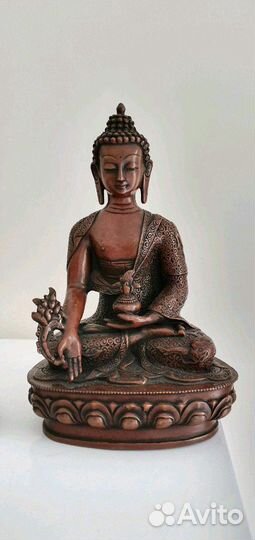 Будда бронзовая голова, Бали, 2 шт