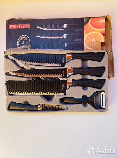 Набор ножей 6 в 1 новые