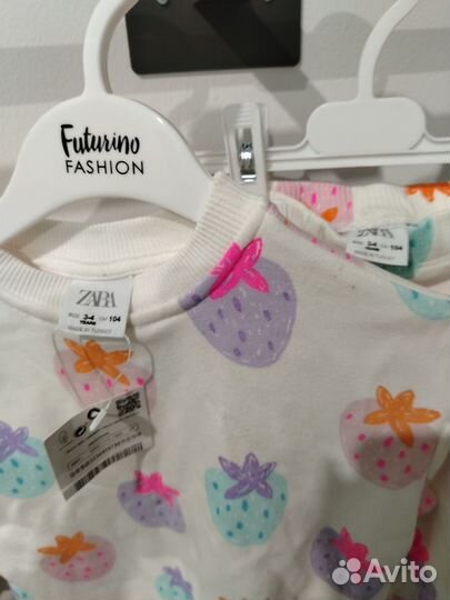 Zara комплект одежды для девочки 104 р