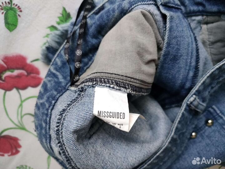 Шорты джинсовые с вышивкой Missguad