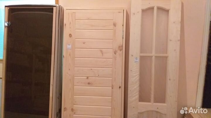 Двери входные, межкомнатные, банные