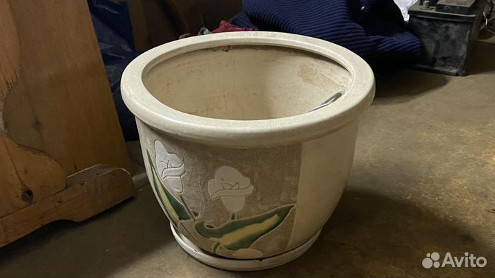 Горшок для цветов керамика большой