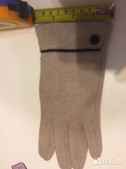 Женские перчатки бежевые