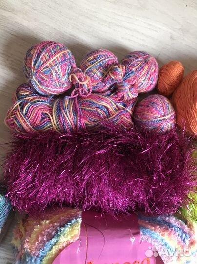 Пряжа фантазийная травка плюшевая для вязания