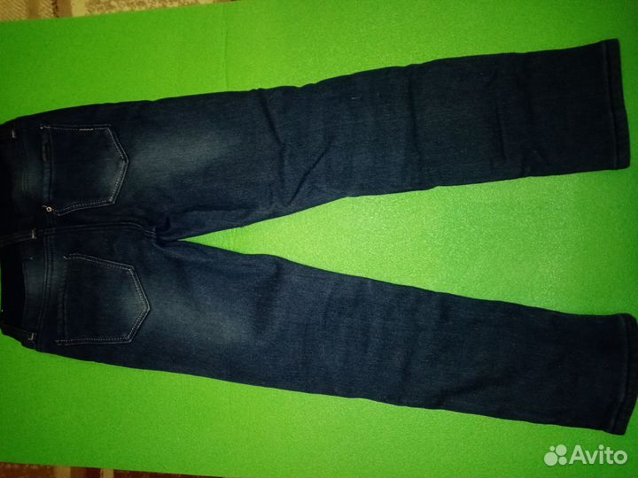 Джинсы для девочки утеплённые 134 см
