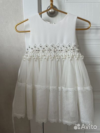 Платье для девочки белое