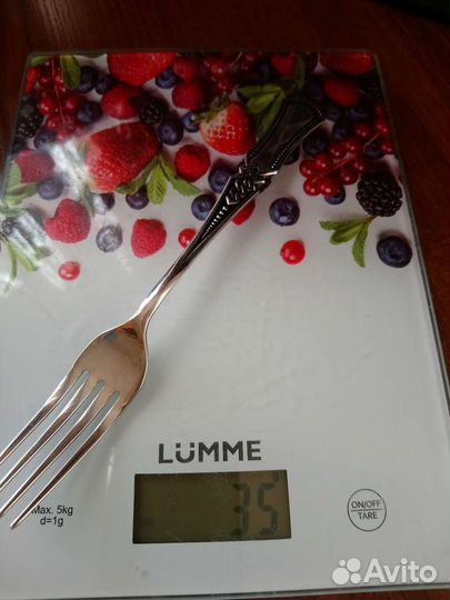 Серебряная десертная вилка