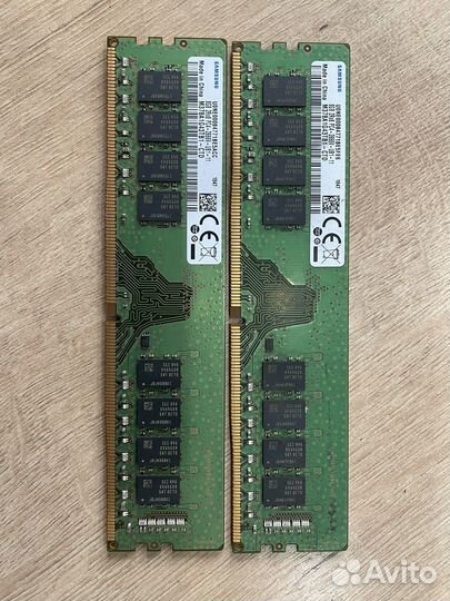 Оперативная память, ddr4, 2666мгц, 2 по 8 гб