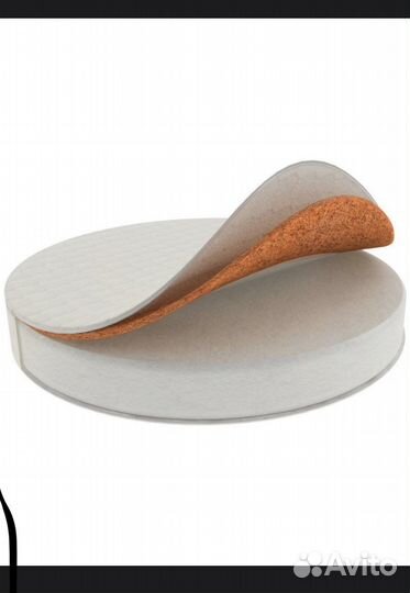 Круглый матрас 75*75 в кроватку Amoremio