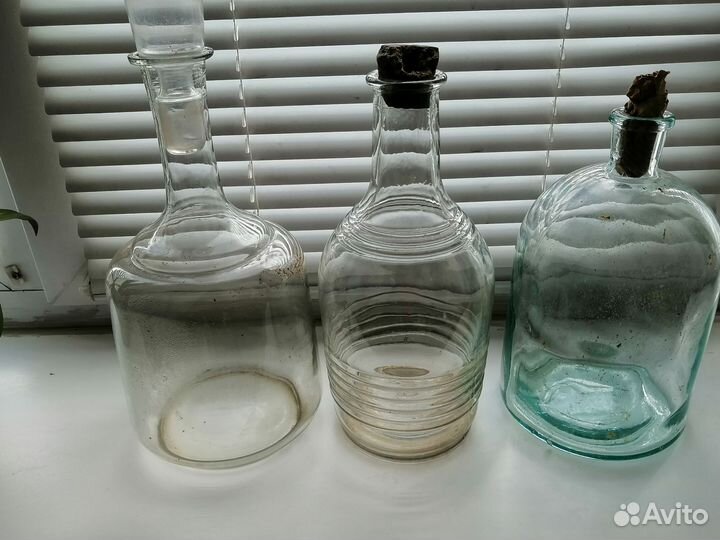 Бутыль, графины советские