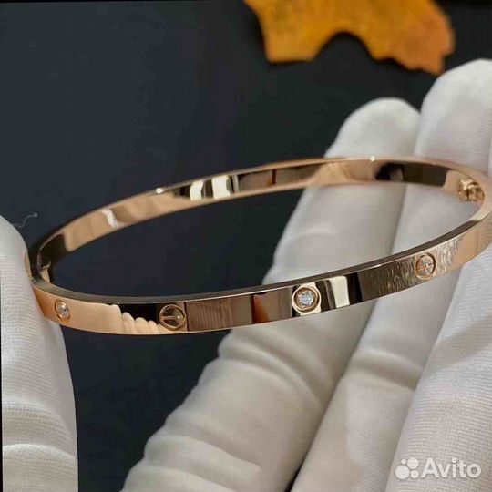 Браслет Cartier Love, маленькая модель 0,24ct