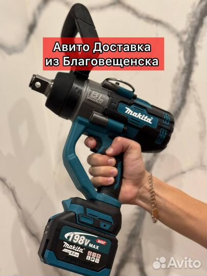 Аккумуляторный грузовой гайковерт Makita 3000 нм