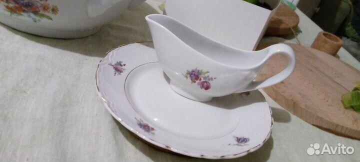 Супница соусник Мейсенский букет СССР дулево