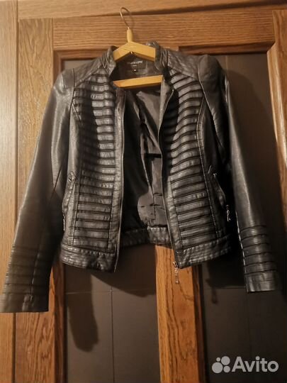 Куртка кожаная женская с мехом 42-44