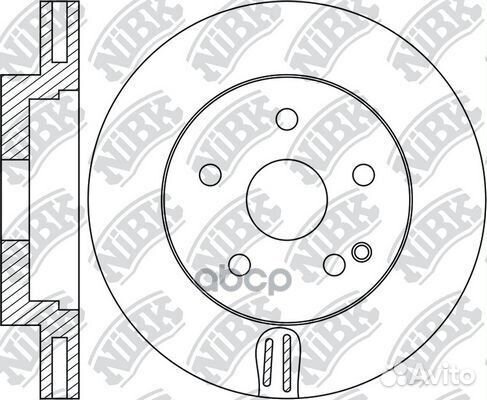 RN1701V Диск тормозной перед RN1701 NiBK