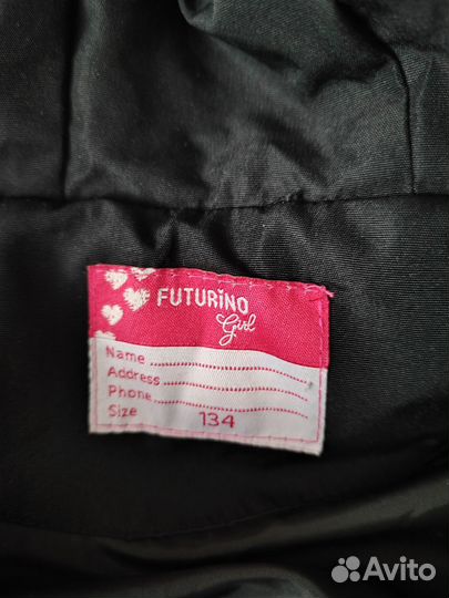 Пуховик для девочки 134