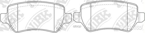 Колодки тормозные дисковые зад PN0329 NiBK