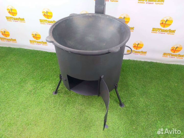 Казан чугунный 30л с печью