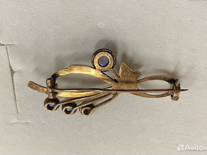 Брошь кольцо янтарь серебро винтаж СССР