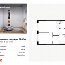 1-к. квартира, 37,9 м², 20/24 эт.