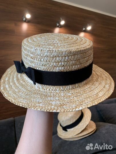 Шляпа канотье детская