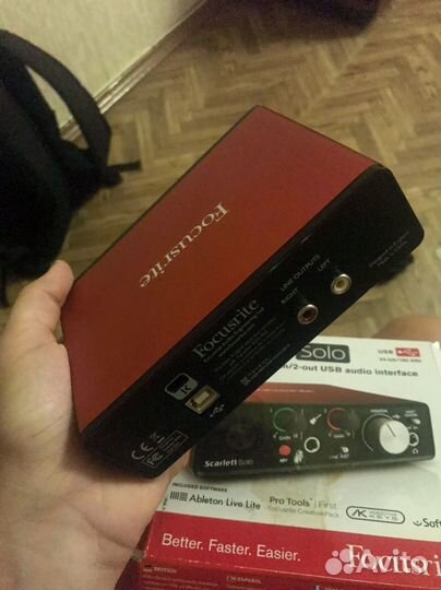 Focusrite scarlett solo 2nd gen звуковая карта