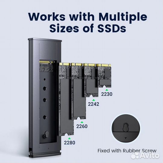 Внешний корпус/бокс для SSD M.2 NVMe Ugreen