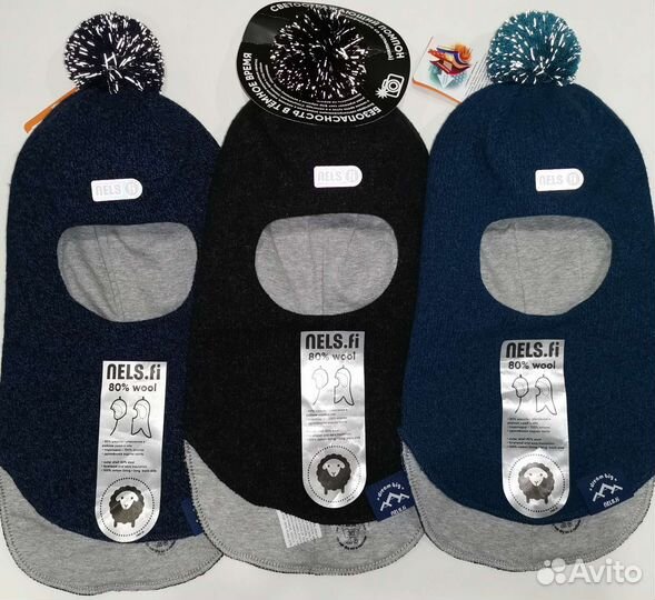 Шапка шлем Nels 52-56 зимний новый
