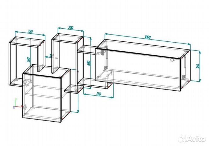 Готовые гостиные Мадера белый эггер