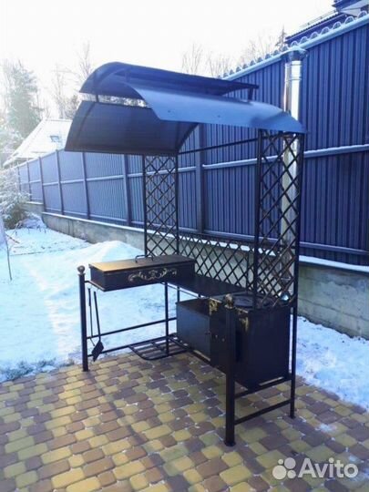 Дачный мангал с печкой