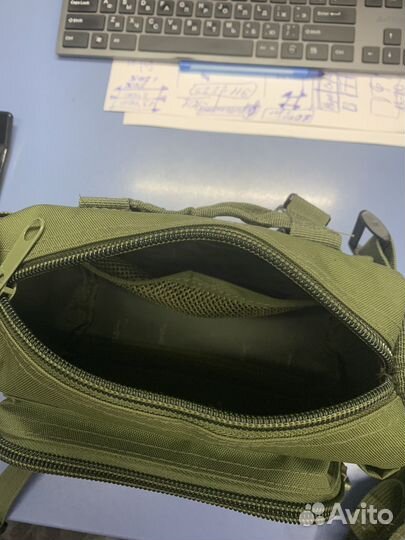 Сухарная сумка с ремнем олива