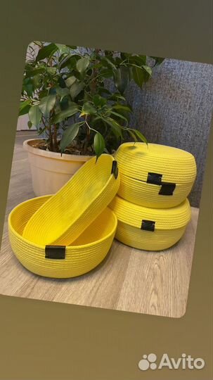 Корзина из джута