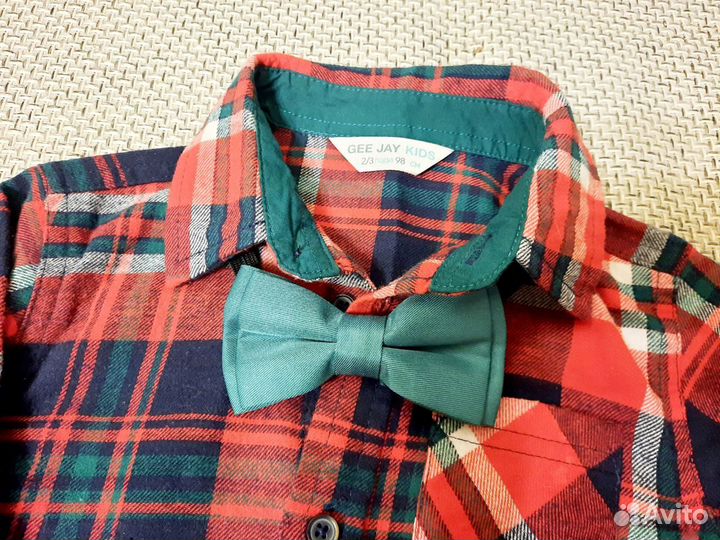 Новогодняя рубашка для мальчика 2-3 года