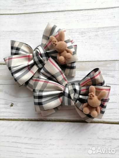 Банты в клетку