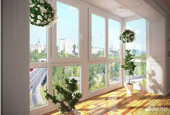 Лоджия пластиковая 6 метров теплая с отделкой