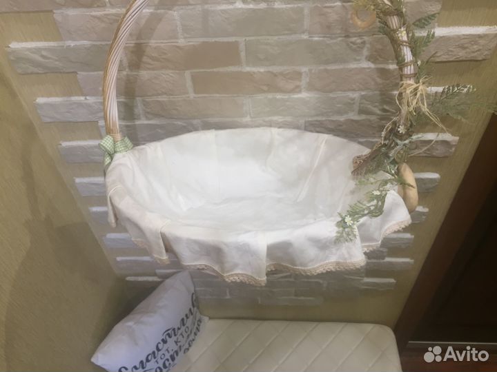 Корзина плетёная для пикника/фотосессии