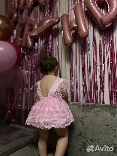 Плптье праздничное на девочку 74-80