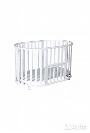 Детская кроватка круглая с матрасом