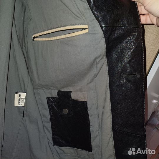 Кожаная куртка мужская 56 58раз