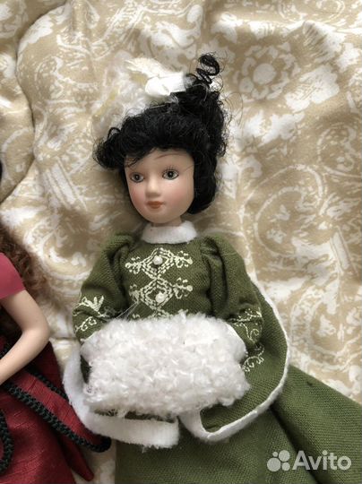 Фарфоровые куклы дамы эпохи