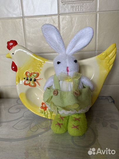 Подставка для пасхальных яиц, пасхальный заяц