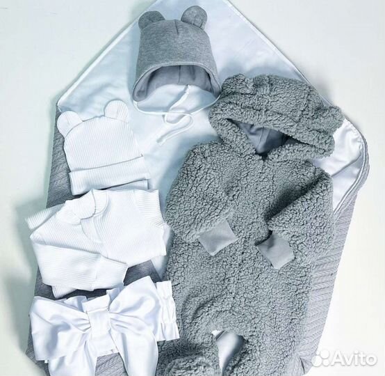 Конверт, комплект на выписку деми/зима