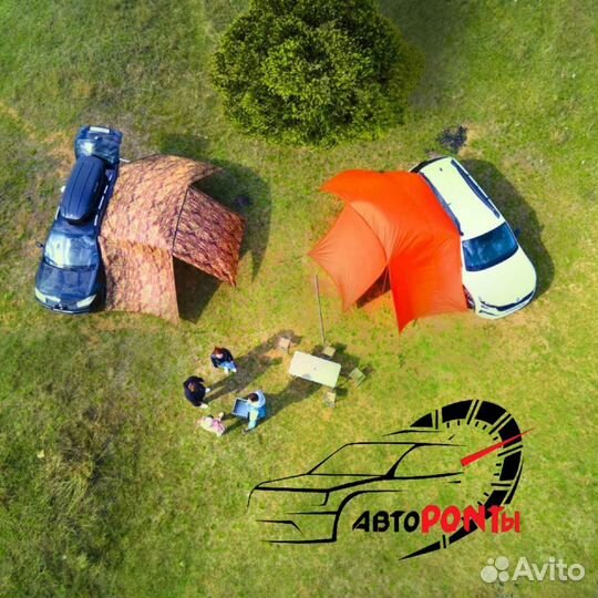 Тент палатка автомобильная маркиза 3 стенки