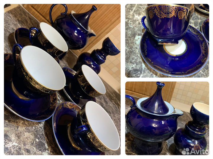 Чайные сервизы, горшочки