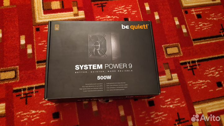Блок питания be quiet system power 9 500W